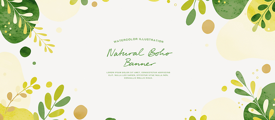 PSD 디자인 배너 예술 컬러 백그라운드 잎 패턴 일러스트 자연 수채화 그래픽 장식 환경 분위기 그림 스타일 국내일러스트 식물 컨셉 무늬 생태계 파일형식
