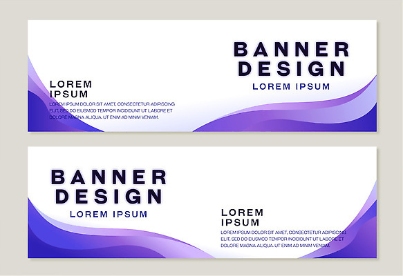 템플릿 디자인 배너 배너템플릿 가로배너 백그라운드 곡선 텍스트 추상 그래픽 보라색 정보 흰색 현수막 알림 구성 나란히 마케팅 예시 배너세트 AI파일 선 컬러 무늬 가로 세트 파일형식 벡터