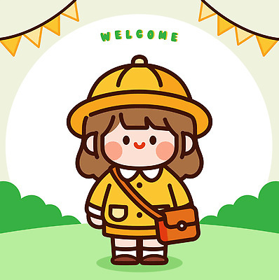 나무 캐릭터 옷 공원 어린이 백그라운드 가방 일러스트 자연 표정 웃음 잔디 노란색 유치원 유치원생 그림 환영 국내일러스트 AI파일 식물 잡화 공공시설 교육 컬러 사람 생태계 파일형식 벡터