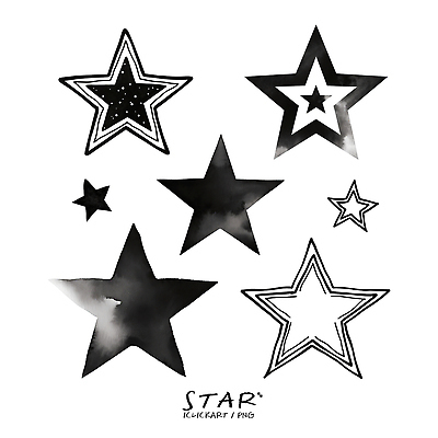 모양 PSD 디자인 별 예술 백그라운드 일러스트 흑백 그래픽 장식 다양 표현 크기 그림 스타 기하학 단순화된 테마 스타일 국내일러스트 자연요소 다수 무늬 촬영기법 파일형식