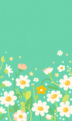 식물 공공시설 컬러 컨셉 무늬 취미 생태계 파일형식 AI콘텐츠 꽃 초록색 백그라운드 흰색 노란색 분홍색 잎 생명 자연 청춘 뷰티풀 계절 원예 정원 공원 꾸미기 패턴 디자인 일러스트 국내일러스트 JPG AI일러스트