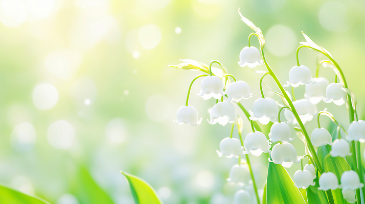 주간 식물 계절 꽃 컬러 태양 CG 생태계 파일형식 AI콘텐츠 은방울꽃 자연 잎 햇빛 아침 초록색 흰색 뷰티풀 성장 봄 정원 촬영 편집이미지 편집실사 JPG AI포토