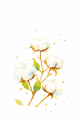 식물 꽃 컬러 생태계 파일형식 AI콘텐츠 줄기 흰색 초록색 노란색 자연 예술 수채화 디자인 백그라운드 조화 성장 협력 따뜻함 단순화된 뷰티풀 꽃잎 JPG 일러스트 국내일러스트 솜 AI일러스트