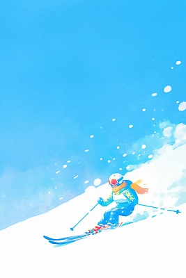 옷 계절 감정 날씨 스키 겨울스포츠 눈_날씨 건강 스키용품 파일형식 AI콘텐츠 겨울 스포츠 경사 사람 모션 즐거움 하늘 맑음 스키복 폴 스키장 눈송이 산 풍경 레저 운동 도전 일러스트 국내일러스트 JPG AI일러스트