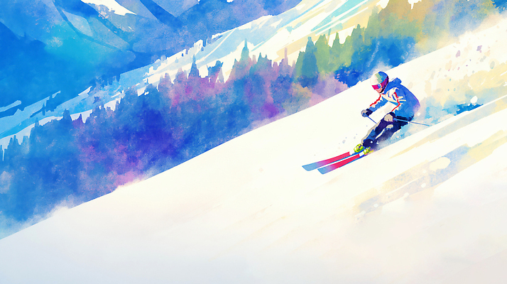 식물 옷 계절 스포츠 스키 겨울스포츠 생태계 파일형식 AI콘텐츠 운동선수 겨울 산 풍경 활강 나무 스키장 스키복 경사 자연 취미 모션 아웃도어 일러스트 국내일러스트 JPG AI일러스트