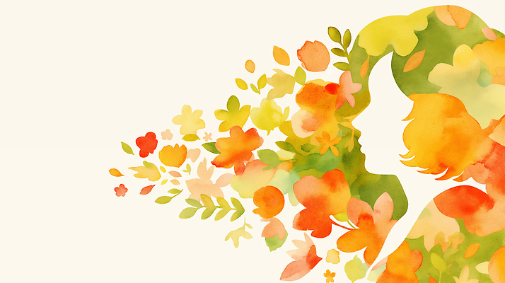 식물 컨셉 촬영기법 신체부위 생태계 파일형식 AI콘텐츠 얼굴 꽃 그림 실루엣 자연 예술 컬러 조화 표현 뷰티풀 사람 디자인 수채화 백그라운드 화사함 감정 창의력 모양 일러스트 국내일러스트 JPG AI일러스트