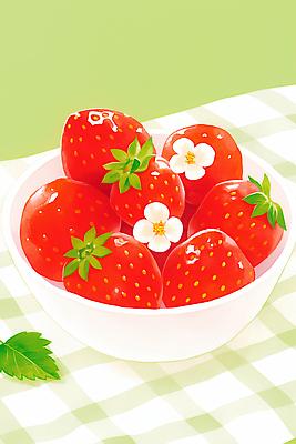 식물 계절 음식 컬러 가구 농업 과일 모션 생태계 파일형식 AI콘텐츠 딸기 초록색 꽃 잎 식사 디저트 백그라운드 자연 체리 여름 신선 주방 탁자 색감 수확 만들기 요리 일러스트 국내일러스트 JPG AI일러스트