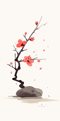 자연요소 식물 계절 꽃 과일 모션 날씨 문화예술 동양화 생태계 매화 파일형식 AI콘텐츠 복숭아 나무 꽃잎 돌_바위 봄 자연 디자인 미술 예술 풍경 컬러 꽃봉오리 바람 흔들림 장식 땅 일러스트 국내일러스트 JPG 한국화 홍매화 AI일러스트