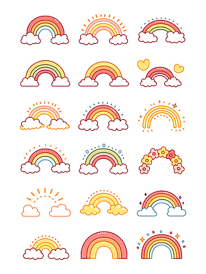 모양 디자인 꽃 예술 컬러 백그라운드 무지개 패턴 일러스트 자연 그래픽 다양 크기 배열 그림 뷰티풀 색감 테마 국내일러스트 AI파일 자연요소 식물 다수 무늬 생태계 파일형식 벡터