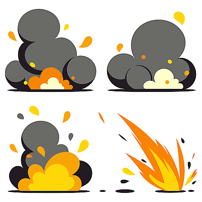 디자인 예술 컬러 일러스트 모션 불꽃 그래픽 디지털 표현 연기 발사 폭발 작품 장면 창의력 이펙트그래픽 효과 국내일러스트 AI파일 그래픽백그라운드 불 미술 파일형식 벡터