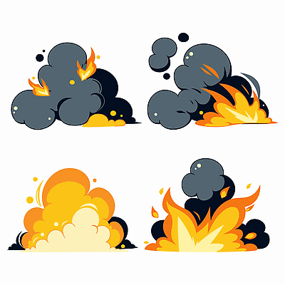 모양 디자인 예술 컬러 일러스트 모션 불 불꽃 창조 그래픽 표현 연기 폭발 그림 전쟁 효과 국내일러스트 AI파일 자연요소 파일형식 벡터