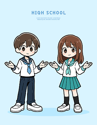 학생 손 여학생 교육 교복 남학생 백그라운드 일러스트 교실 학교 청소년 고등학생 고등학교 생활 친구 학습 치마 청바지 블라우스 국내일러스트 AI파일 옷 여자 남자 상의 바지 관계 하의 사람 신체부위 파일형식 벡터