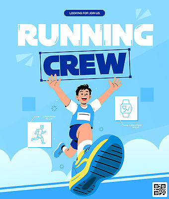 템플릿 디자인 남자 백그라운드 신발 모션 건강 이벤트 파란색 달리기 운동 알림 모집 러닝 참여 이미지템플릿 AI파일 컬러 사람 파일형식 벡터