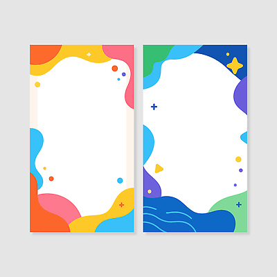 모양 디자인 예술 컬러 백그라운드 패턴 곡선 일러스트 추상 프레임 그래픽 장식 공간 카드 모던 장면 구성 색채 창작 카피스페이스 국내일러스트 AI파일 선 무늬 공백 파일형식 벡터