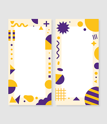 모양 템플릿 디자인 배너템플릿 컬러 백그라운드 패턴 프레임 그래픽 장식 노란색 보라색 모던 기하학 미니멀 AI파일 배너 무늬 파일형식 벡터