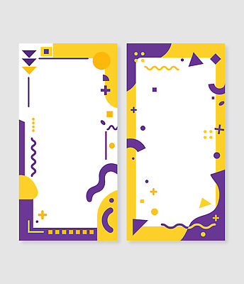 모양 도형 템플릿 디자인 배너템플릿 예술 선 컬러 백그라운드 패턴 그래픽 장식 노란색 보라색 두개 점 모던 기하학 AI파일 배너 2 무늬 파일형식 벡터