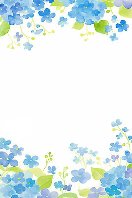 JPG 식물 디자인 계절 꽃 컬러 백그라운드 패턴 일러스트 자연 생명 프레임 그래픽 장식 여름 파란색 환경 봄 성장 묘사 화사함 수국 뷰티풀 카피스페이스 국내일러스트 AI일러스트 AI콘텐츠 컨셉 무늬 공백 생태계 파일형식