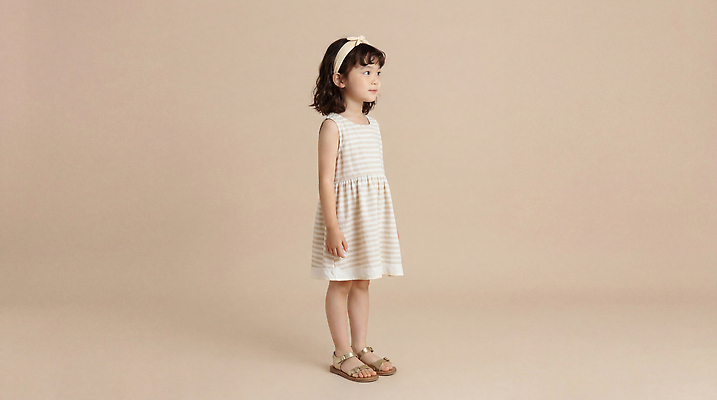 JPG 편집이미지 드레스 리본 어린이 포즈 백그라운드 장신구 표정 서기 소녀 머리 줄무늬 아기 작음 의료성형뷰티 편집실사 AI인물포토 AI콘텐츠 옷 여자 무늬 모션 사람 신체부위 크기 CG 파일형식 AI포토