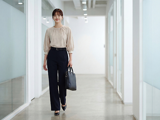 JPG 편집이미지 직업 여자 가방 비즈니스 직장 밝음 정장 일상 사무실 걷기 공간 복도 분위기 모던 의료성형뷰티 스타일 편집실사 AI인물포토 AI콘텐츠 잡화 옷 컨셉 회사 모션 사람 라이프 CG 파일형식 AI포토