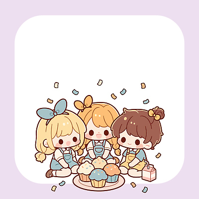 어린이 음식 하늘색 일러스트 가족 탁자 디저트 요리 친구 갈색 노란색 파티 제과 초콜릿 모임 어린이날 컵케이크 크림 즐거움 만들기 색종이 카피스페이스 국내일러스트 AI파일 기념일 감정 종이 컬러 가구 관계 모션 사람 이벤트 파란색 제과제빵 케이크 공백 파일형식 벡터