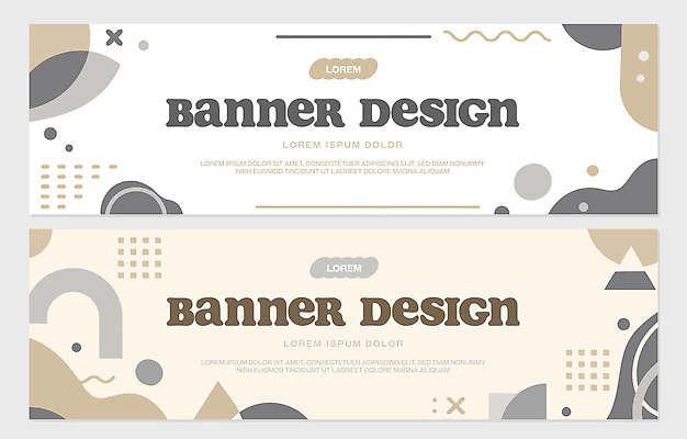 템플릿 디자인 배너 배너템플릿 컬러 패턴 형상 그래픽 회색 표현 모던 기하학 베이지색 예시 창의성 스타일 AI파일 무늬 파일형식 벡터