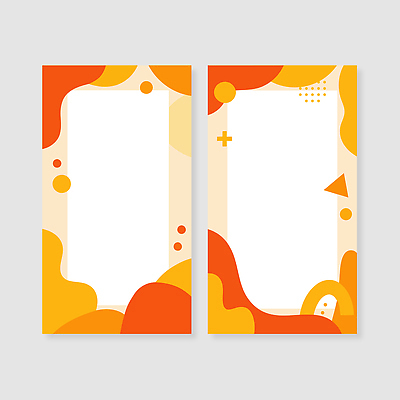 모양 디자인 예술 컬러 백그라운드 카드템플릿 일러스트 프레임 그래픽 노란색 주황색 공백 언론 구성 창의성 창작 활용 스타일 비어있는 국내일러스트 AI파일 템플릿 컨셉 카드_감사 파일형식 벡터