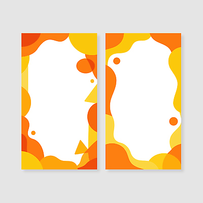 모양 디자인 예술 컬러 백그라운드 패턴 카드템플릿 일러스트 추상 아이디어 그래픽 장식 노란색 주황색 단순화된 창의성 국내일러스트 AI파일 템플릿 컨셉 무늬 카드_감사 파일형식 벡터