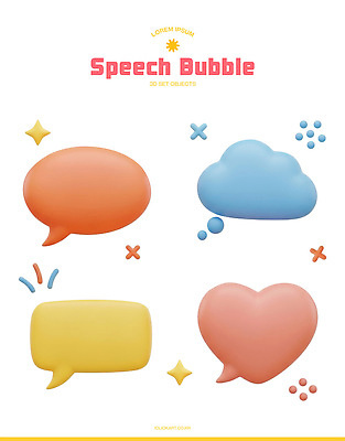 모양 PSD 편집이미지 디자인 컬러 말풍선 아이디어 대화 그래픽 세트 3D 표현 의사소통 창의성 편집3D 컨셉 말하기 디지털합성 파일형식