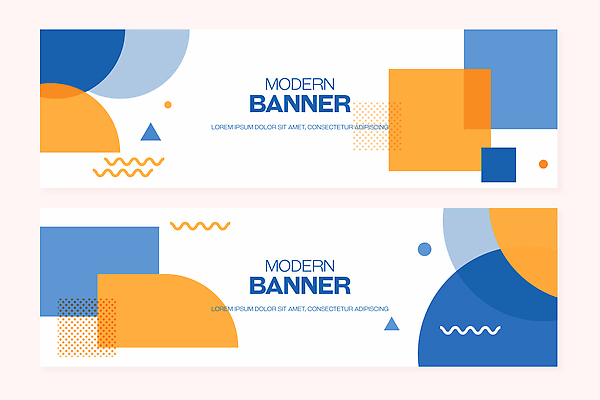 모양 도형 템플릿 디자인 배너 배너템플릿 컬러 스튜디오 그래픽 파란색 주황색 표현 작업 정리 기하학 AI파일 무늬 파일형식 벡터