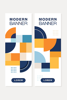 모양 템플릿 디자인 배너 배너템플릿 예술 컬러 패턴 그래픽 파란색 디지털 주황색 매력적 배열 모던 기하학 창의성 AI파일 컨셉 무늬 파일형식 벡터