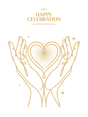 손 디자인 행복 감정 실루엣 상징 포즈 라인일러스트 일러스트 창조 사랑 기쁨 심장 축하 표현 연결 그림 긍정 국내일러스트 AI파일 컨셉 촬영기법 신체부위 장기_의학 파일형식 벡터