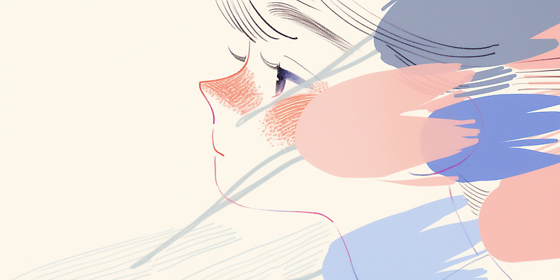 JPG 모양 디자인 예술 선 컬러 백그라운드 일러스트 자연 한국 사람 옆모습 표현 분위기 그림 손그림 창작 국내일러스트 AI일러스트 AI콘텐츠 아시아 뷰포인트 컨셉 생태계 파일형식