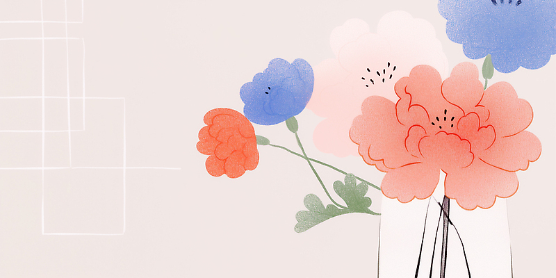 JPG 식물 디자인 꽃 예술 분홍색 컬러 꽃다발 백그라운드 일러스트 자연 생명 장식 빨간색 파란색 인테리어 꽃병 카네이션 그림 향기 소재 뷰티풀 국내일러스트 AI일러스트 AI콘텐츠 생태계 냄새 파일형식