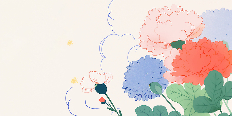 JPG 식물 디자인 꽃 컬러 백그라운드 꽃밭 일러스트 자연 생명 수채화 봄 카네이션 원예 식물원 향기 꽃말 화사함 조화 뷰티풀 국내일러스트 AI일러스트 AI콘텐츠 계절 컨셉 취미 생태계 냄새 파일형식