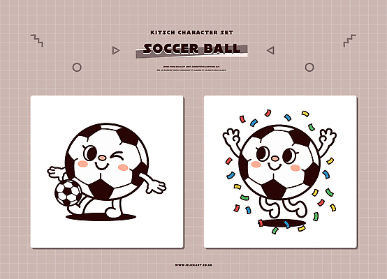 캐릭터 디자인 스포츠 컬러 포즈 말풍선 일러스트 축구공 모션 놀이 그래픽 장식 귀여움 축제 축구 기쁨 표현 그리기 즐거움 일러캐릭터 AI파일 감정 컨셉 공 축구용품 구기 파일형식 벡터