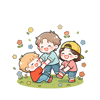 꽃 어린이 일러스트 모션 자연 놀이 함께함 웃음 경기 초원 야외 여름 친구 손잡기 유치원 게임 아기 어린이날 즐거움 놀기 밝은색 국내일러스트 AI파일 식물 계절 교육 기념일 감정 스포츠 컨셉 관계 표정 사람 생태계 파일형식 벡터