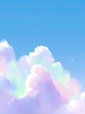 JPG 구름 컬러 일러스트 자연 하늘 날씨 풍경 파란색 햇빛 대기 시간 부드러움 멀리 구름모양 파스텔톤 국내일러스트 AI일러스트 AI콘텐츠 자연요소 모양 태양 감각 생태계 파일형식 구름_자연