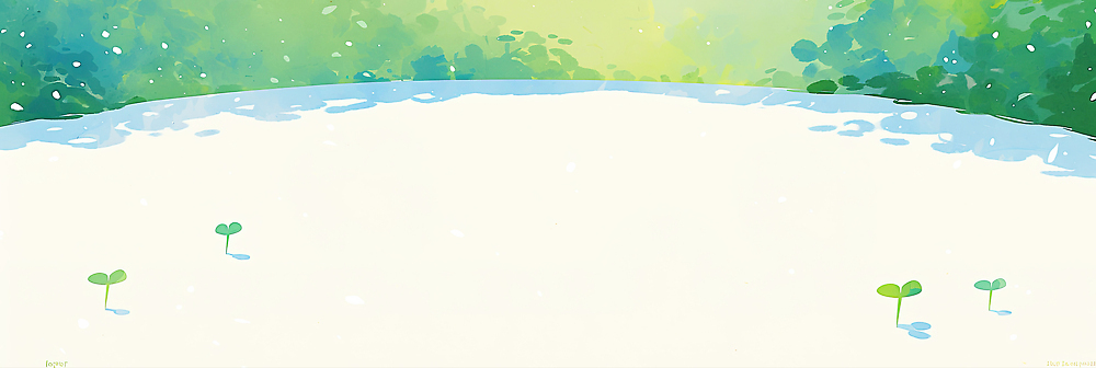 JPG 나무 식물 컬러 일러스트 자연 생명 날씨 풍경 초록색 햇빛 새싹 환경 촬영 봄 성장 변화 땅 흰눈 국내일러스트 AI일러스트 AI콘텐츠 계절 컨셉 눈_날씨 태양 생태계 파일형식