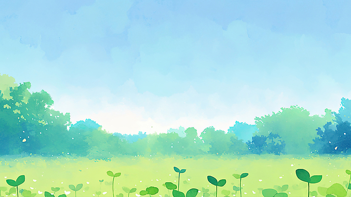 JPG 나무 식물 계절 열매 농업 일러스트 자연 하늘 생명 풍경 잔디 초원 초록색 파란색 햇빛 농장 새싹 환경 들꽃 성장 국내일러스트 AI일러스트 AI콘텐츠 꽃 산업 컬러 태양 생태계 파일형식