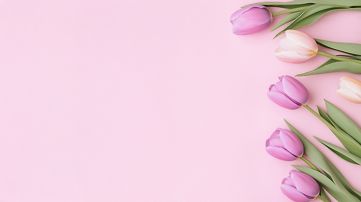 JPG 식물 편집이미지 디자인 꽃 분홍색 컬러 백그라운드 잎 자연 생명 장식 봄 튤립 오브젝트 조화 편집실사 AI포토 AI콘텐츠 계절 CG 생태계 파일형식