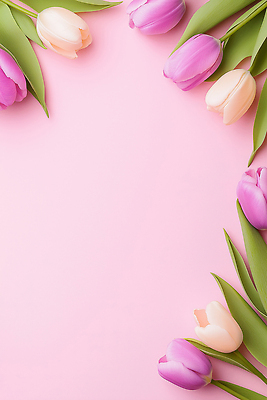 JPG 식물 편집이미지 꽃 화분 화초 분홍색 컬러 백그라운드 잎 자연 프레임 일상 장식 봄 튤립 소스 편집실사 AI포토 AI콘텐츠 계절 라이프 양념 CG 생태계 파일형식