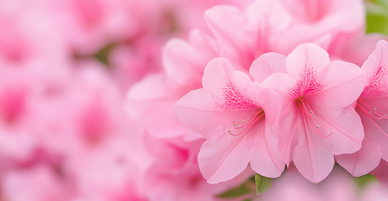 JPG 식물 편집이미지 꽃 분홍색 컬러 잎 자연 생명 풍경 햇빛 정원 봄 진달래 만개 뷰티풀 편집실사 AI컴퓨터그래픽 AI콘텐츠 계절 태양 CG 생태계 파일형식