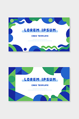 모양 도형 디자인 예술 컬러 백그라운드 패턴 일러스트 문구용품 그래픽 장식 초록색 파란색 세트 카드 이미지 구성 창작 국내일러스트 AI파일 무늬 오브젝트 파일형식 벡터