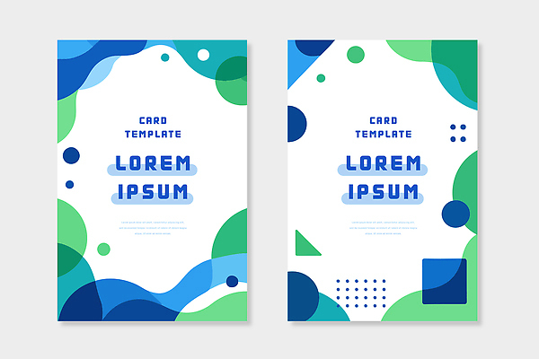 모양 도형 디자인 선 컬러 백그라운드 일러스트 스튜디오 아이디어 그래픽 초록색 파란색 세트 사각형 원형 카드 배열 그림 전송 창작 국내일러스트 AI파일 컨셉 파일형식 벡터