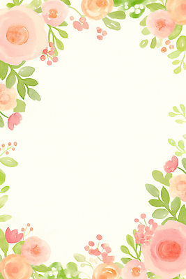 JPG 식물 디자인 꽃 종이 예술 컬러 백그라운드 일러스트 나뭇잎 수채화 장식 공간 표현 기록 중앙 문서 화사함 조화 생동감 비어있는 국내일러스트 AI일러스트 AI콘텐츠 컨셉 잎 파일형식