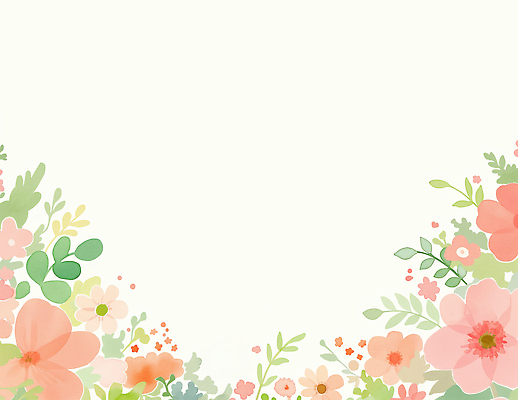 JPG 식물 디자인 꽃 예술 컬러 백그라운드 잎 패턴 일러스트 자연 페인팅 장식 봄 색칠 뷰티풀 국내일러스트 AI일러스트 AI콘텐츠 계절 무늬 생태계 파일형식