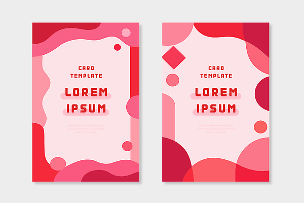 도형 디자인 분홍색 컬러 백그라운드 패턴 일러스트 그래픽 빨간색 세트 디지털 카드 그림 레이아웃 창의성 창작 사용자 국내일러스트 AI파일 무늬 파일형식 벡터