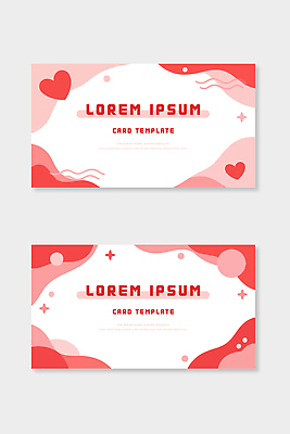 모양 디자인 분홍색 일러스트 텍스트 시안 그래픽 장식 빨간색 세트 두개 카드 작품 만들기 뷰티풀 예시 활용 스타일 국내일러스트 AI파일 컬러 컨셉 2 모션 미술 파일형식 벡터