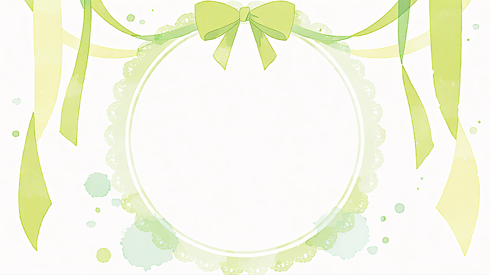 JPG 디자인 리본 예술 컬러 백그라운드 패턴 일러스트 수채화 프레임 그래픽 장식 초록색 물감 초대장 수공예 창작 테마 스타일 국내일러스트 AI일러스트 AI콘텐츠 무늬 카드_감사 미술도구 공예 파일형식