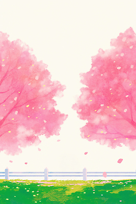 JPG 나무 식물 사계절 공원 꽃잎 꽃 컬러 일러스트 자연 국화 풍경 잔디 봄 벚꽃 나뭇가지 뷰티풀 풍경화 국내일러스트 AI일러스트 AI콘텐츠 계절 공공시설 그림 생태계 파일형식